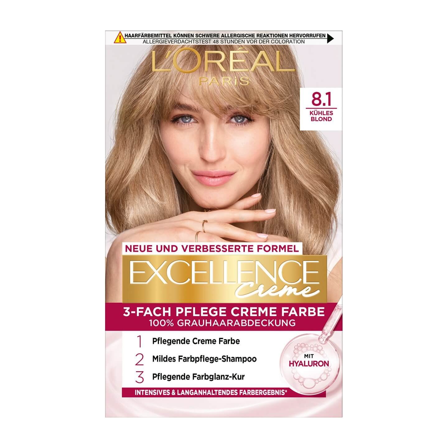 Excellence Crème 8.1 Kühles Blond Produktbild